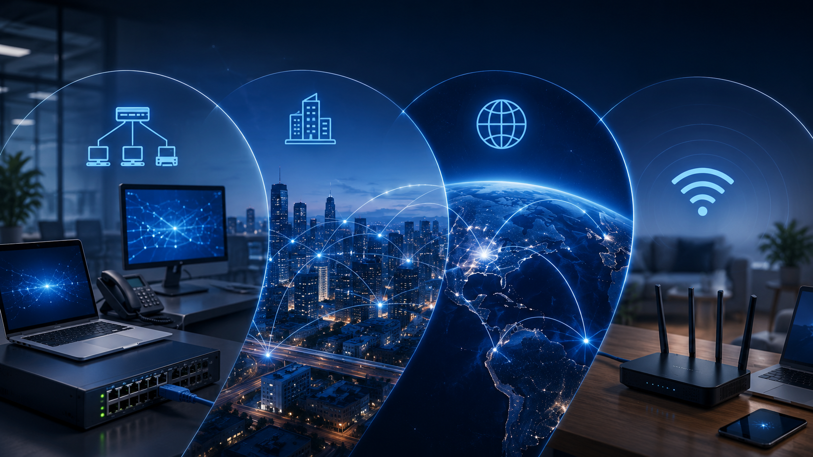 انواع شبکه: LAN، WAN، MAN و WLAN؛ کدام برای شما مناسب است؟