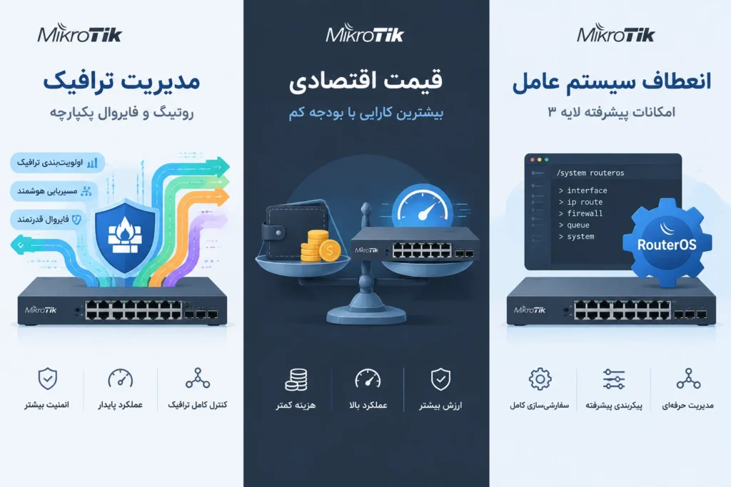 چه زمانی سوئیچ میکروتیک گزینه‌ای هوشمندانه برای کسب‌ و کار شماست؟